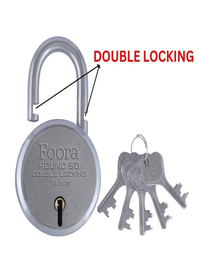 Foora Small Same Key Lock Set | 2 Heavy Duty Padlocks with 10 Keys | Double Locking 8 Lever Mechanism | Strong Metal Body | Multiple Lock and Key for Home, Door Lock, Gate Lock, and Shutter - Image 5